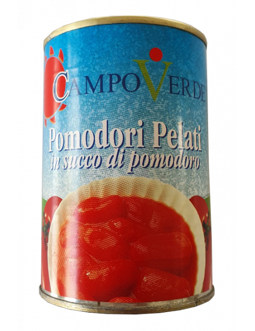 Pomodori Pelati Kg 0,500 - Peso netto Kg 0,400 - Conf. 24x0,500